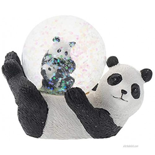 Elanze Designs Panda Bear Mommy and Cub Figurine 45MM Glitter Water Globe Decoration