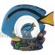 Elanze Designs Royal Blue Tang Fish Figurine 45MM Glitter Water Globe Decoration