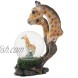 Giraffe Family on Plains Figurine 45MM Glitter Water Globe Decoration