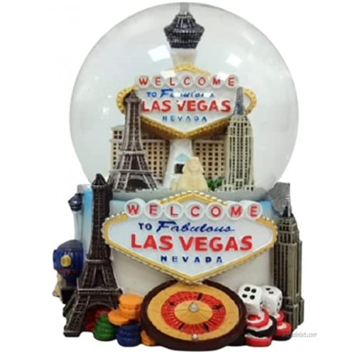 Las Vegas Snow Globe Snow Dome-65MM- Snowglobe Welcome to Fabulous Vegas