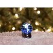 MCBKGZ Lighted LED Earth Mini Shimmer Cobalt Blue 3 x 2 Durable Acrylic Snow Globe