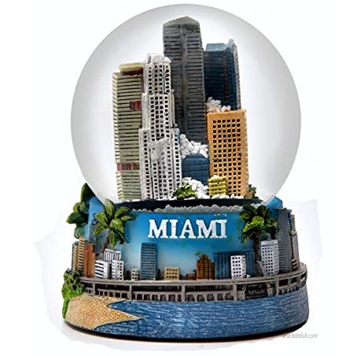 Miami Florida Color Snow Globe 65mm