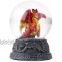 Pacific Giftware Dragon Ball Water Globe with Glitters 80mm Resin Figurine Home Decor Gift Collectible Hyperion Red