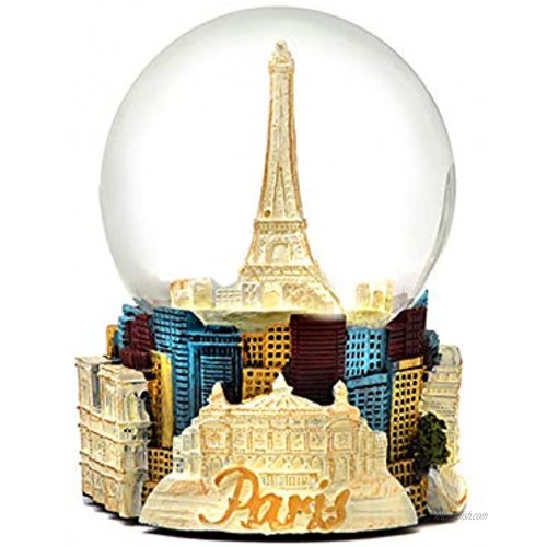 Paris France Pearl Pearlized Snow Globe 65mm Glass Globe