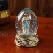 QTMY 4 Inch Religious Virgin Mary Figure Water Snow Globe Catholic Hand-Painted Figure