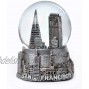 San Francisco California Silver Tone Snow Globe 65mm Glass Globe