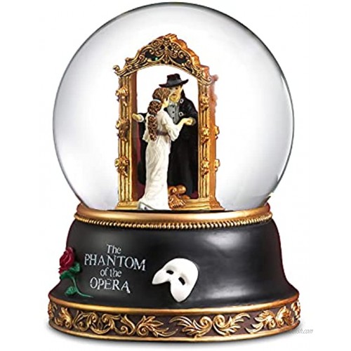 The San Francisco Music Box Company Phantom and Christine Mirror Scene Water Globe