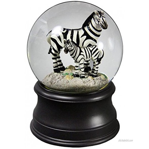 Zebra Mom Water Globe from San Francisco Music Box Company
