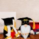 2 Pack Graduation Mr and Mrs Gnome Plush- Handmade Swedish Tomte Nissel Doll with Doctoral Cap Graduation Ceremony Gifts Party Favors for Graduation Season Home Table Centerpiece School Desktop Decors