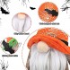 2 Pack Witch Gnomes Plush Halloween Decorations with Spider Bat Pumpkin Ornaments Scandinavian Tomte Doll Elf Halloween Table Decorations for Indoor Home Party Kids