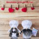 2PCS Cute Kitchen Chef Love Sweet Gnome Scandinavian Cooking Tomte for Home Table Kitchen Shelf Display Decorations Couple Plush Gnomes for Valentine's Day Wedding Gift
