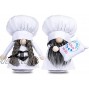 2Pcs White Chef Gnome Mr and Mrs Love Kitchen Gnomes Handmade Cook Scandinavian Tomte Gift for Mother’s Father’s Day Valentines Day Farmhouse Housewarming Cooking Table Shelf Home Decorations