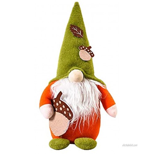 Alipher Fall Gnome Plush Autumn Gnome Swedish Faceless Doll Decoration Autumn Tomte Handmade Swedish Gnome Thanksgiving Day Gift Table Ornament for Halloween Christmas Thanksgiving Decor Pine Cone