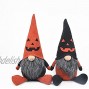 ATTIIGNY Handmade Halloween Gnomes Plush Decor ,Set of 2 Swedish Elf Dwarf Nordic Figurines Scandinavian Household Ornaments for Halloween
