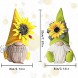 Bee Gnome Spring Sunflower Doll Decor Handmade Bumble Plush Faceless Doll Ornaments Indoor Home Decor,Bee Shelf Tiered Tray Decorations Gift Set of 2 Bee Gnome Doll