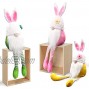 Easter Gnome Plush Bunny Gnomes Girls Rabbit Tomte Nordic Swedish Nisse Scandinavian Tomte Elf Dwarf Home Household Decor Spring Easter Collectible Figurine Set of 3