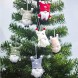 FeChiX Santa Gnome Doll Christmas Ornaments Dolls Wool Knitted Faceless Doll Christmas Tree Ornaments Hanging Pendant Doll Home Ornaments Tabletop Decoration Creative Gifts 3 Pieces Pink&Khaki&White