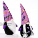 Halloween Gnome Plush Decoration Purple Rudolph Faceless Doll Standing Pose Doll for Home Party Decorations Gifts Doll Ornaments for Shopping Mall Window