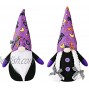 Hotme Purple Gnomes Decoration Handmade Mr and Mrs Gnomes Plush Standing Faceless Dolls for Home Decoration Ornament Gifts of Halloween Party Festival Birthday Holiday 2pcs