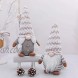 LABOTA 2Pcs Christmas Gnome Plush Handmade Swedish Tomte Christmas Decoration Kids Birthday Present Home Ornaments Tabletop Santa Figurines Grey 11 Inches