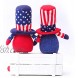 Patriotic Gnome Veterans Day Plush Gnome Doll American Veterans Day Gifts,Memorial Day Decorations for Home President Election Decorations Faceless Doll Gnomes Couple