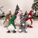 YANGHOME Christmas Elf Decoration Xmas Ornaments Thanksgiving Day Gifts Swedish Gnomes Plush Nisse Tomte Figurines Doll Desk Little Cute Pink