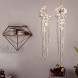 2PCS Star Moon Dream Catchers with Butterflies Butterfly Dream Catcher with Lights Big Macrame Dream Catcher for Girls Room Decor Boho Dream Catcher Hippie Bedroom Room Wall Decor Gifts