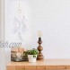 Dream Catcher DIY Kit Handmade Craft Dream Catcher Making Supplies with LED Light for Wall Hanging Home Decoration White