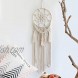 Dremisland Large Macrame Woven Wall Hanging Round Dream Catcher Design Wall Decor for Boho Chic Lovers Bohemian Home Decoration