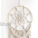 Dremisland Large Macrame Woven Wall Hanging Round Dream Catcher Design Wall Decor for Boho Chic Lovers Bohemian Home Decoration