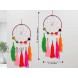 JH Gallery Handmade Woolen Tassel Dream Catchers Wall & Door Hanging for Home Office Decor Multicolor Pack of 2