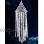 KHOYIME Large Dream Catchers White Dreamcatcher with Evil Eye Bohemian Wall Hanging for Bedroom Home Decoration Room Ornament Crafts Gift