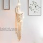 MGahyi Dream Catcher Dream Catcher Wall Decor Handmade Macrame Moon Dreamcatcher with Light Large Boho Wall Hanging Decoration Crafts Gifts for Boys Girls