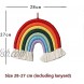 Skewo Rainbow Decor Macrame Rainbow Wall Hanging Boho Rainbow Decor Style，Woven Rainbow Wall Decor Suitable for Children's and Girls' Rainbow Macrame Wall Hanging Nursery Decor Rainbow Small