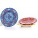 Ayennur Turkish Decorative Plates Set of 3-7.08 Inch18cm Handmade Ceramic for Wall Hanging Home Decor