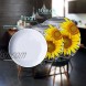 TiiMi Party Sunflower Ceramic Decorative Plate Art Decoration Ideal Gift for Display Home Office,10