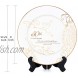 Urllinz 50th Wedding Anniversary Plate-50th Anniversary Wedding Gifts for Parents Couple,50 Year Golden Wedding Gifts,9 Inch Gold Porcelain Table Top Plate for Grandparents with Stand