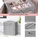 ANWBROAD Jewelry Box with Removable Drawers for Women Large Jewelry Organizer in Different Ways for All Your Jewelry Sturdy Jewelry Case UJJB003H