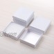 Giftol 20 Pack 3.5x3.5x1 Inch Cardboard Jewelry Boxes,Small Gift Boxes for Jewelry Earrings Necklaces Handmade Bangles BraceletsWhite