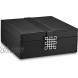 Glenor Co Classic 50 Slot Jewelry Box Earring Organizer with Large Mirror Black