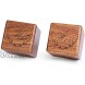 His and Hers Ring Holder – Handmade Wood Ring Box for Wedding Ceremony Ring Boxes Small Engraved for Engagement Proposal Wood ring box for Women and Men Heart 2PCs Square