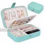 homchen Travel Jewelry Organiser Cases Jewelry Storage Box for Necklace Earrings Rings Bracelet Box-TBlue