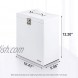 Homde 6 Layers Jewelry Organizer Fully Locking Large Jewelry Box with Necklace Tray White