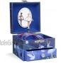 Jewelkeeper Musical Jewelry Box with Spinning Ballerina Glitter Design Swan Lake Tune