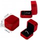 Lamoutor 9Pcs Velvet Ring Box Earring Box Jewelry Gift Box Assorted Color