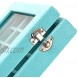 LANTWOO 24 Grids Velvet Glass Ring Earrings Jewelry Box Earrings Organiser Storage Holder Display Case