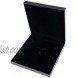 Oirlv Black Jewelry Set Box,Ring Earrings Big Necklace Gift Case
