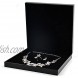 Oirlv Black Jewelry Set Box,Ring Earrings Big Necklace Gift Case