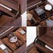 Readaeer 12 Slot PU Leather Watch Box Organizer Watch Case with Glass Top