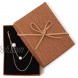 Small Jewelry Gift Boxes Set for Necklace Earring with Lids and Bow 3.6 x 2.7 in 12 Pack